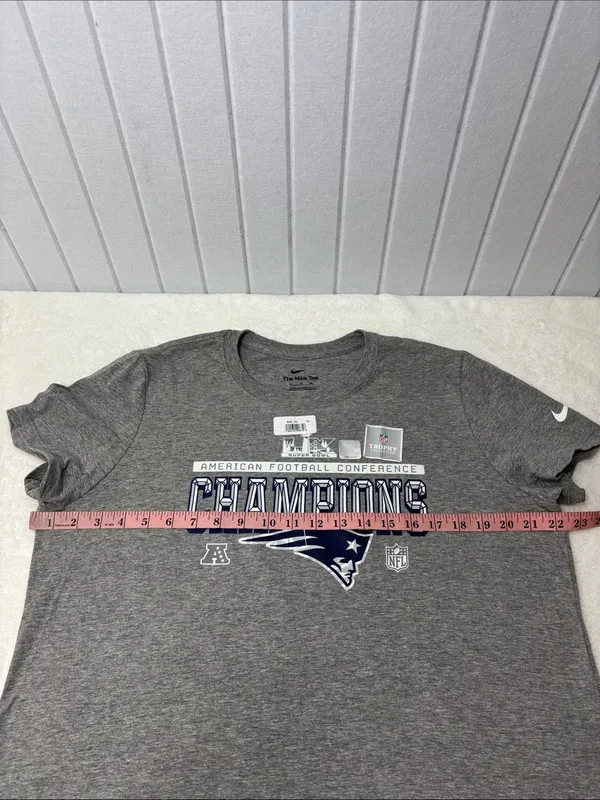 Nike Gray New England Patriots Champions Tee Size XL NEW - Image 3