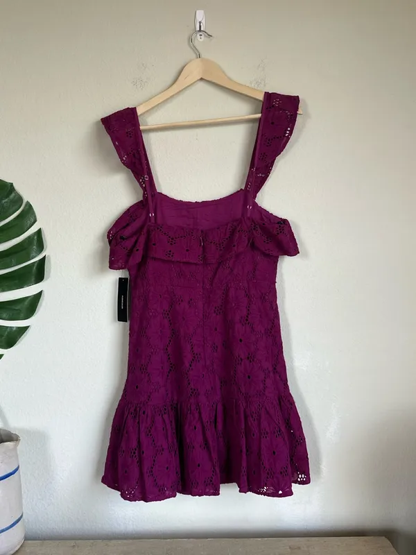 NWT Lulus Biscay Eyelet Ruffle Dress - Image 5