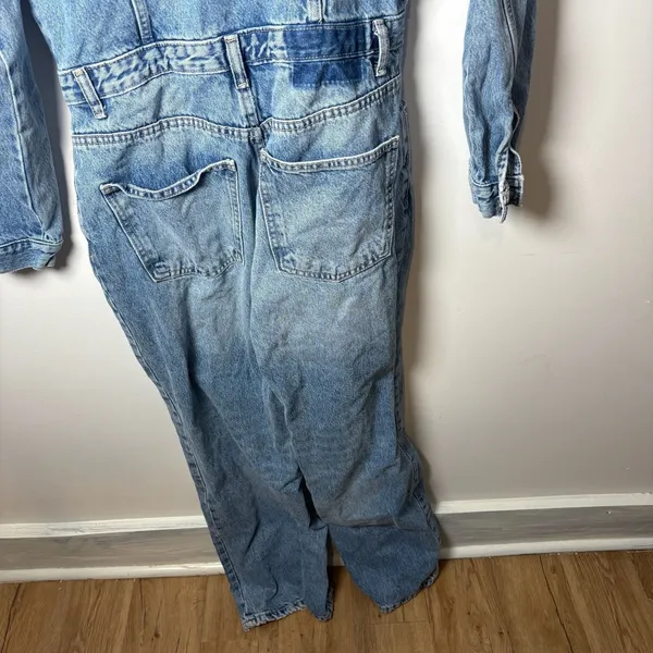 Zara Denim Jumpsuit Size M - Image 10