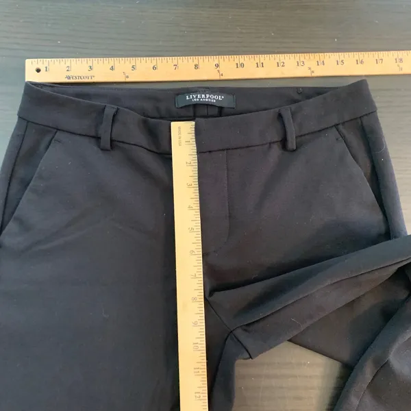 Liverpool Los Angeles Black‎ Ankle Trousers Slim Fit Stretch Pants 10/30 Office - Image 7