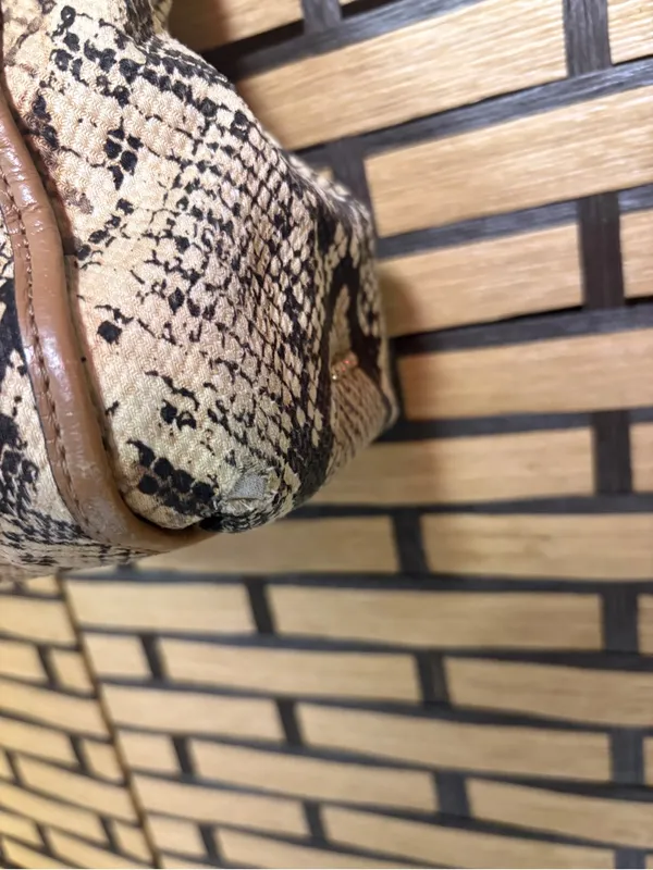 Coach tan Madison python shoulder bag - Image 6