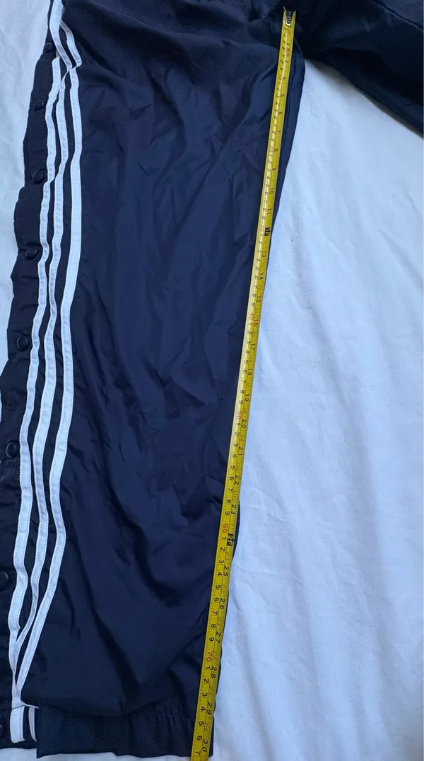 Vintage Adidas 90s Y2K XL Snap Track Pants - Image 4