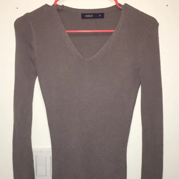 Women’s Mauve Sweater Dress Stretchy Soft Size Medium - Image 3