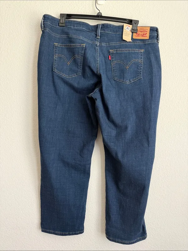 Levi's Boyfriend Jeans in Cobalt Layer Blue, Plus-Size 22W, NWT - Image 6