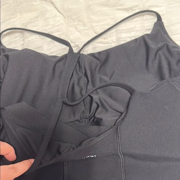 Abercrombie Black Strappy Tank Top - Image 3