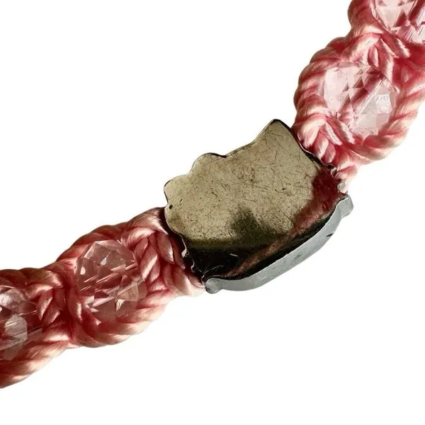 Hello Kitty macrame adjustable bracelet Pink - Image 8
