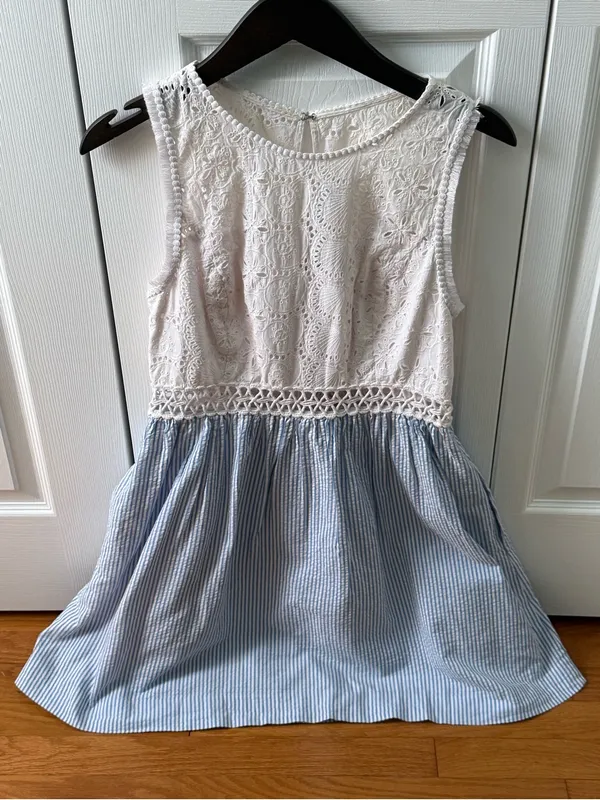 Lilly Pulitzer Alvia Shift Dress in Bennet Blue Yarn Dyed Stripe Seersucker - Image 2