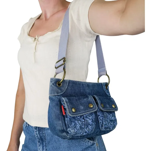 Vintage Y2K American Eagle Denim Purse - Image 3