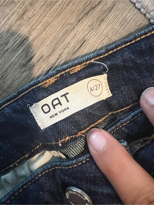 Oat Dark Blue Women's Flared Jeans size 27 - Image 7