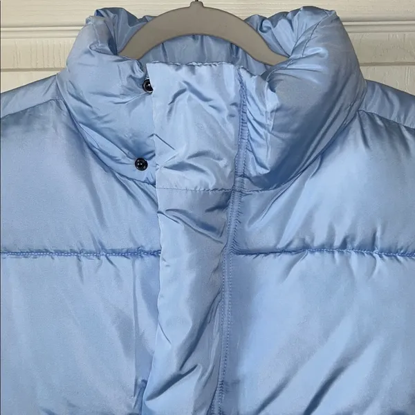 Urban Outfitters BDG Pia Sleeveless Blue‎ Zip Puffer Vest Small Back to School - Image 5