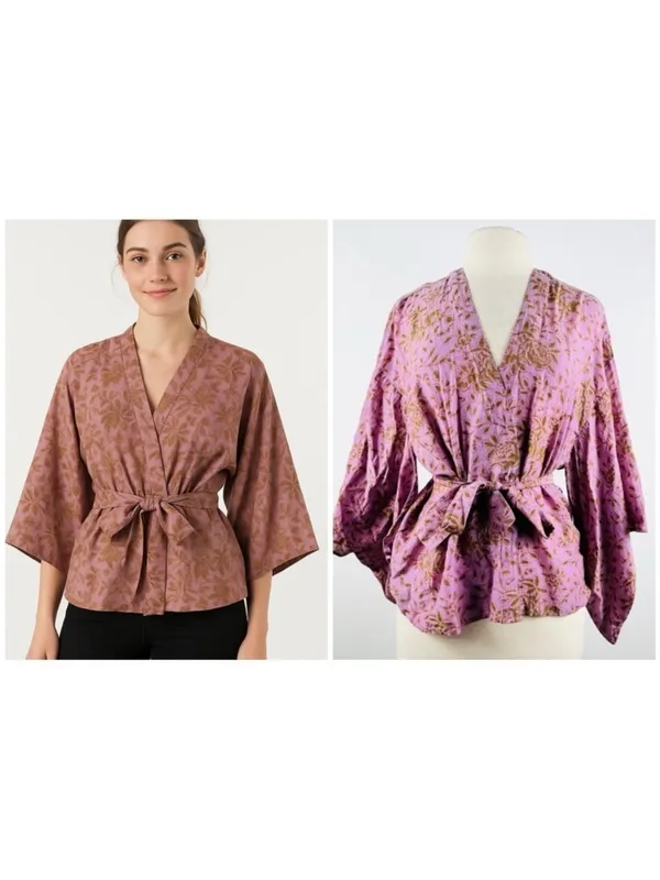 MATTA NY cotton and silk kimono jacket fits S/M NWT - Image 2