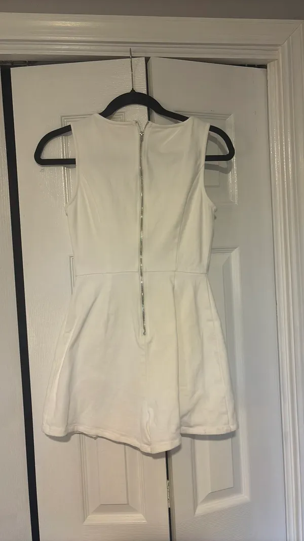 Flying Tomato OPEN MINDED DENIM WOVEN SKORT ROMPER - Image 4