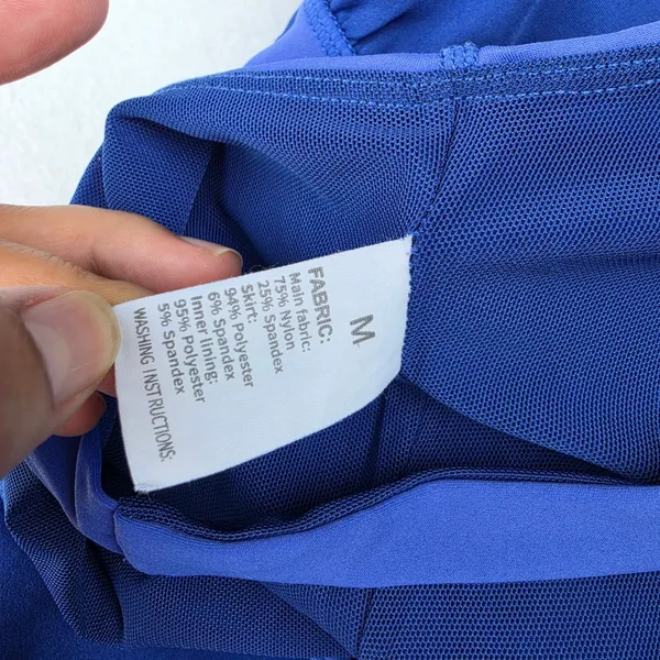 Womens Royal Blue Activewear Romper Runsie Cutout Crisscross Back Medium - Image 3