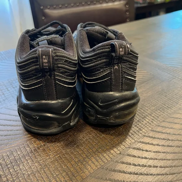 Nike air max 97 triple black 7.5 women *no insoles - Image 5