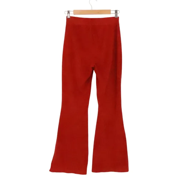 Aerie Ribbed Flare‎ Leggings Pants Womens Size XS Red Boho Bell Bottoms - Image 2