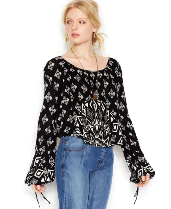 Free People | Small | Washed Black Dazed Print - Image 7