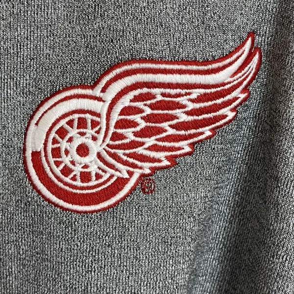 4her by Carl Banks Detroit Red Wings Gray Racerback Tank‎ Top NHL Womens Large - Image 2