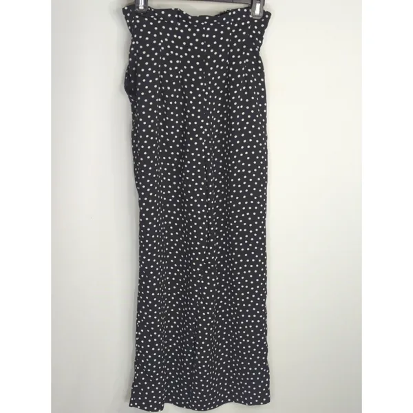 Zara Basic Black & White Polka Dot Pants‎ Women's XS Pinup Retro Preppy - Image 8