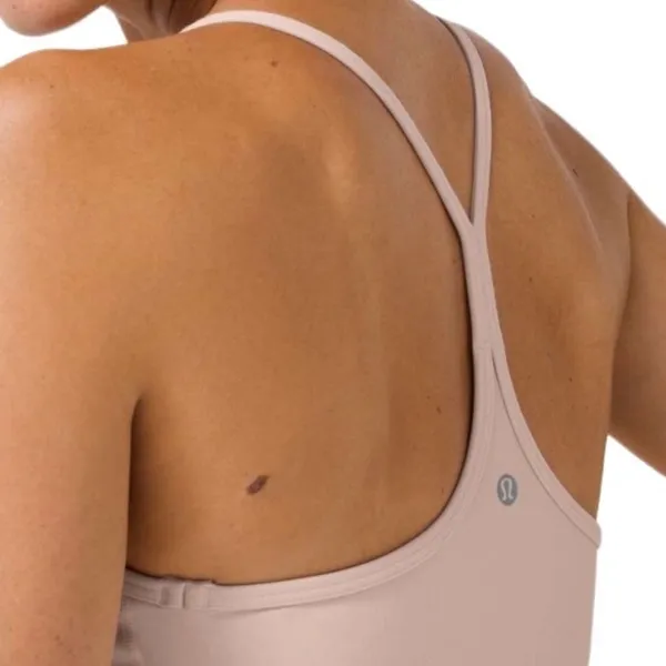 Lululemon Power Y Tank Everlux Silk Rose Size 8 Light Support B/C Cup Shelf Bra - Image 13