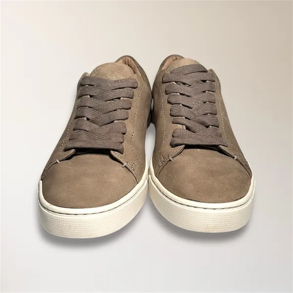 Frye Womens 9 Taupe Nubuck Leather‎ Sneakers Lace Up Casual Minimalist Street - Image 5