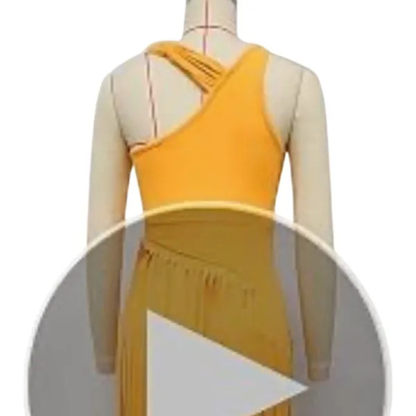 NWT ~ Women's Long Sleeveless Light Orange Fringe Maxi Party Dress ~ Size XL - Image 4