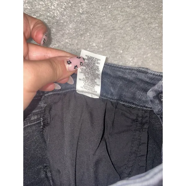 Frank & Eileen Jeans Women 29 Derry High Rise Made in USA Gray Wash Raw Hem EUC - Image 6