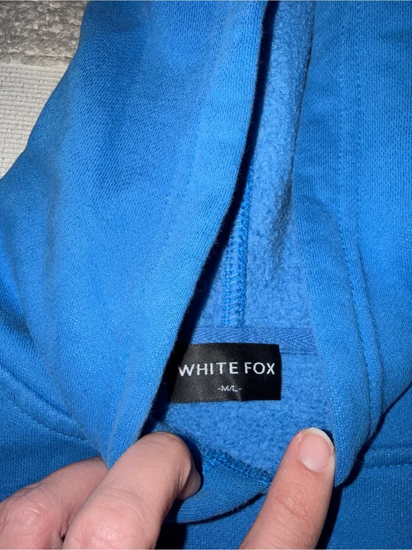 White Fox Offstage Front Hoodie Azure size M/L - Image 3