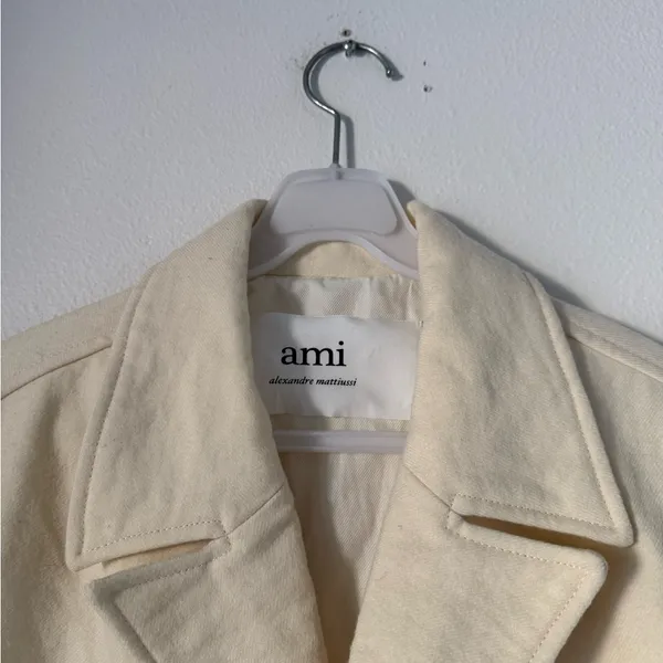 Ami Cream Utility virgin wool Pocket Jacket - Image 5