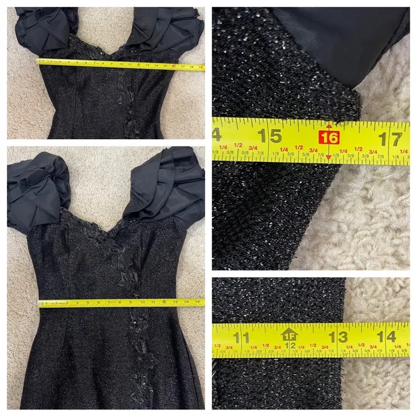 Vintage Nadine black gown - Image 8
