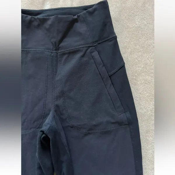 Athleta Womens High Rise‎ Black Leggings Size 0 - Image 4