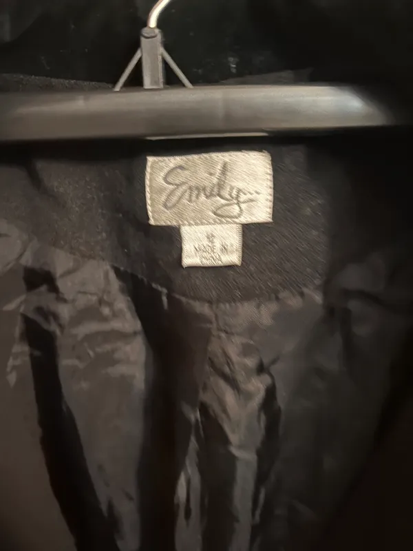 Black Vintage Blazer Gold Detailing - Image 2