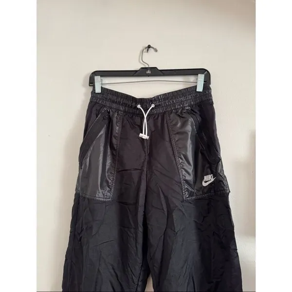 NIKE Sportswear Black Elastic Drawstring Waist Rebel cargo pants EUC - Image 2