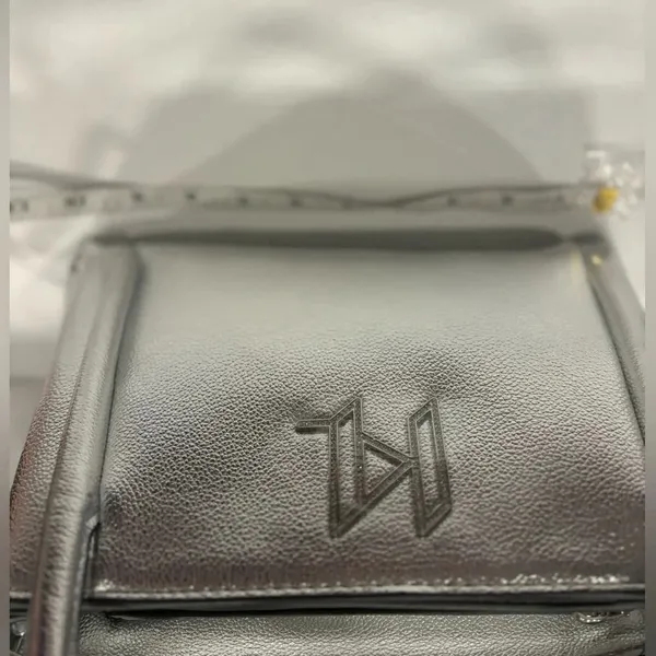 Karl Lagerfeld Paris Silver Crossbody / Shoulder Bag NWT - Image 3