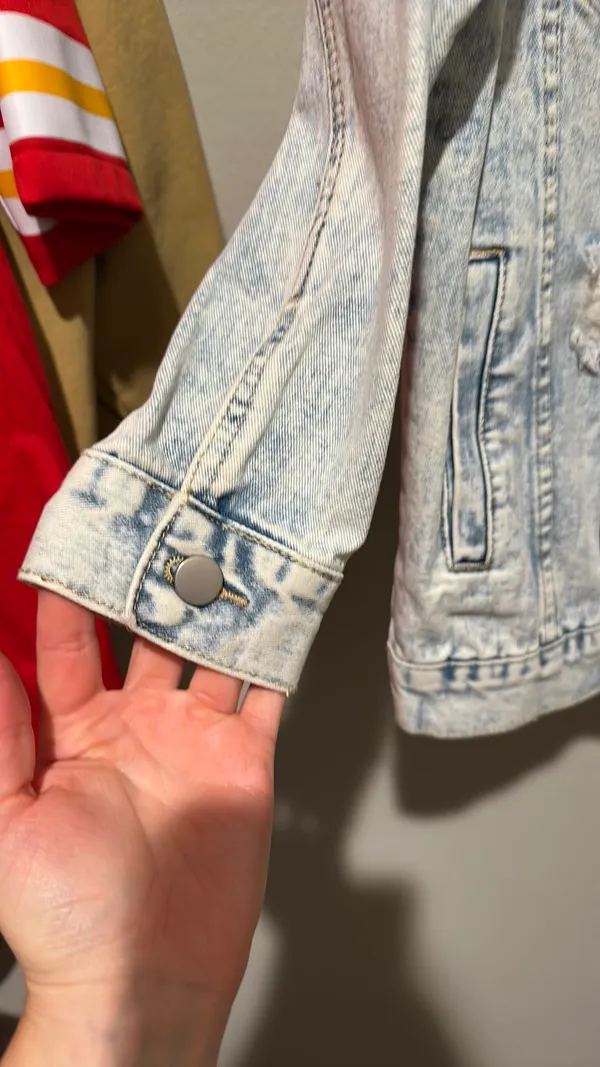 Jean Jacket Blue Size L - Image 3