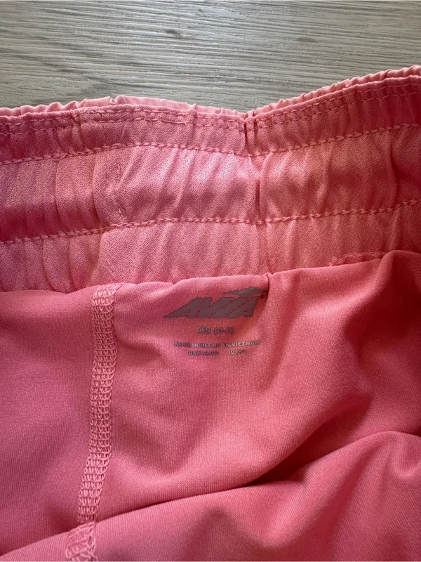 Avia coral pink running shorts bike with liner casual athleisure size XS - Image 2