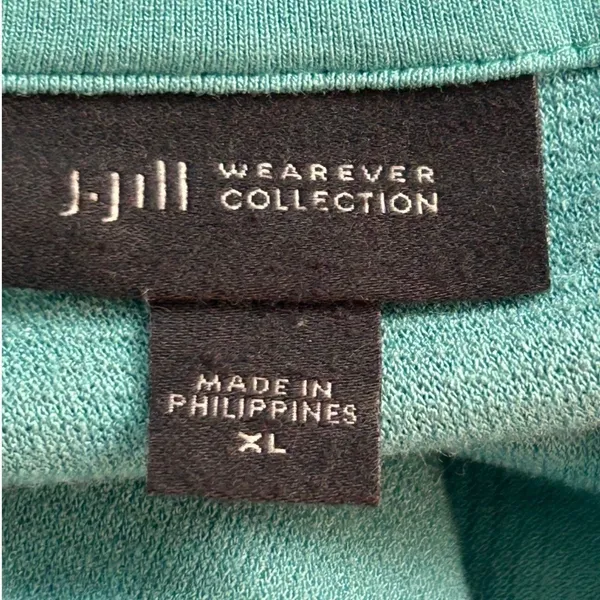 J Jill Tunic Sweater‎ XL Green - Image 5