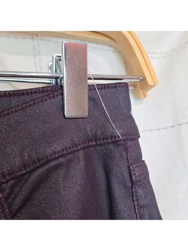 Express Skinny Mid Rise Coated Jean - Image 3
