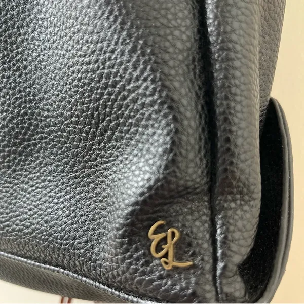 Elliott Lucca Black and Brown Leather Backpack - Image 2