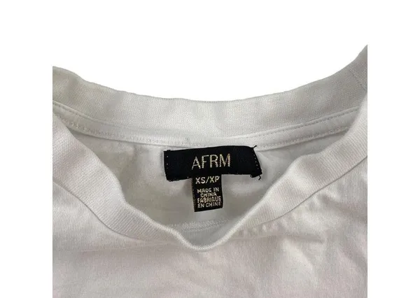 AFRM - Bilie Side Ruched Sleeveless Tank in White - Image 2