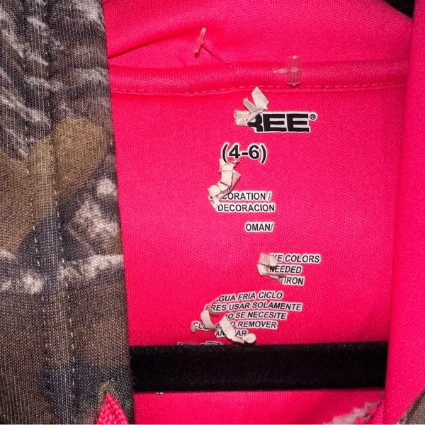 Realtree‎ Camo Hoodie Pink Logo Antler Pullover Women's Small - Image 3