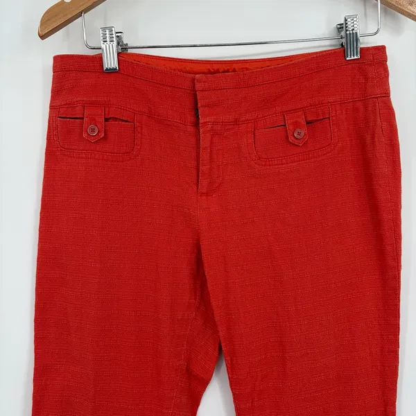 Cartonnier Charlie Crop Flare Sz S Anthropologie Preppy Textured Quiet Luxury - Image 3