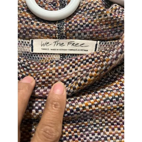 Free People Women's Multicolor Turtleneck Pullover Sweater Size S - Image 8