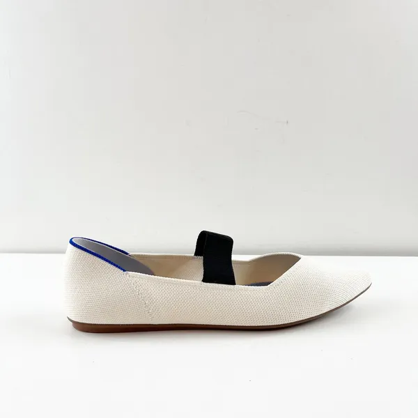 Rothy's The Point Mary Jane Ballet Flats in Love Bird Cream White 9.5 - Image 3