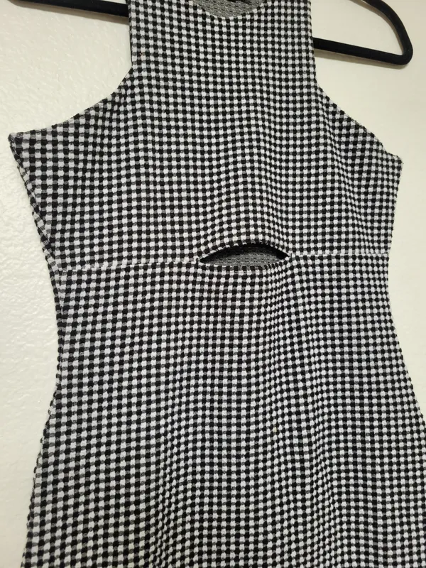 Volcom Black and White Mini Dress - Image 3