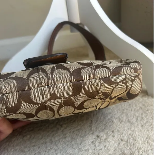 Y2K Mini Soho Signature Jacquard Monogram and leather detail - Image 6