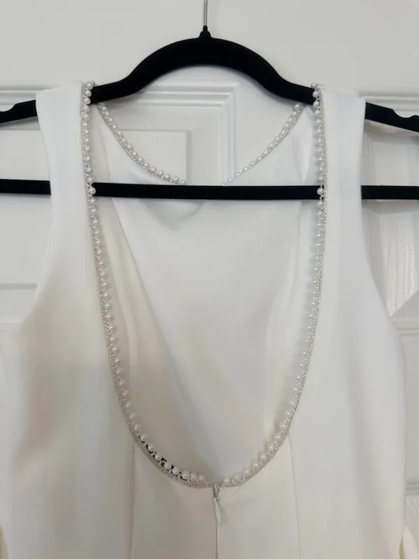Lucy in the Sky White Dress with bow - Image 3