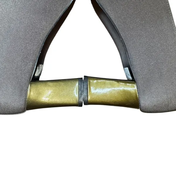 Stuart Weitzman Shoes Womens Size 6C‎ Gray Block Heel Square Toe Dress Pumps - Image 7