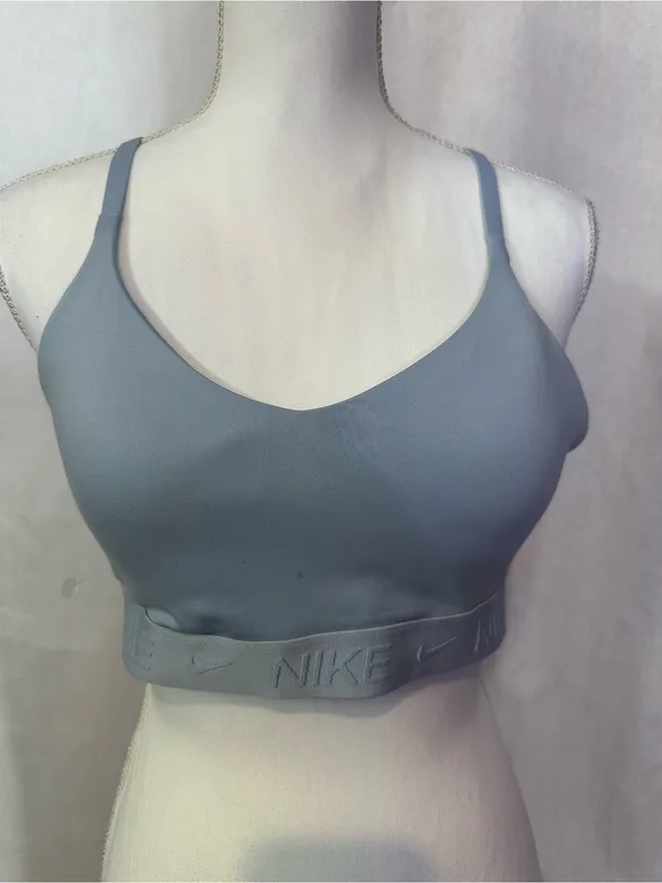 Nike Women's Pale Lavender V-Neck Light Support Sports Bralette - Image 3