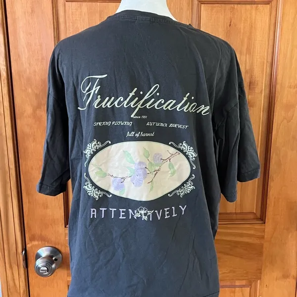 Gray Graphic T Shirt Size M - Image 3