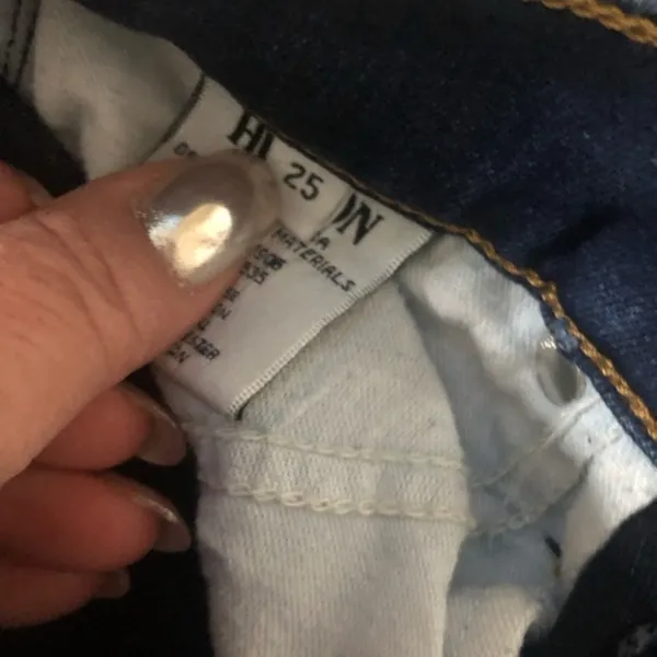 Hudson Hi Rise Blue Denim Skinny Stretch Ankle Jeans 25 - Image 6